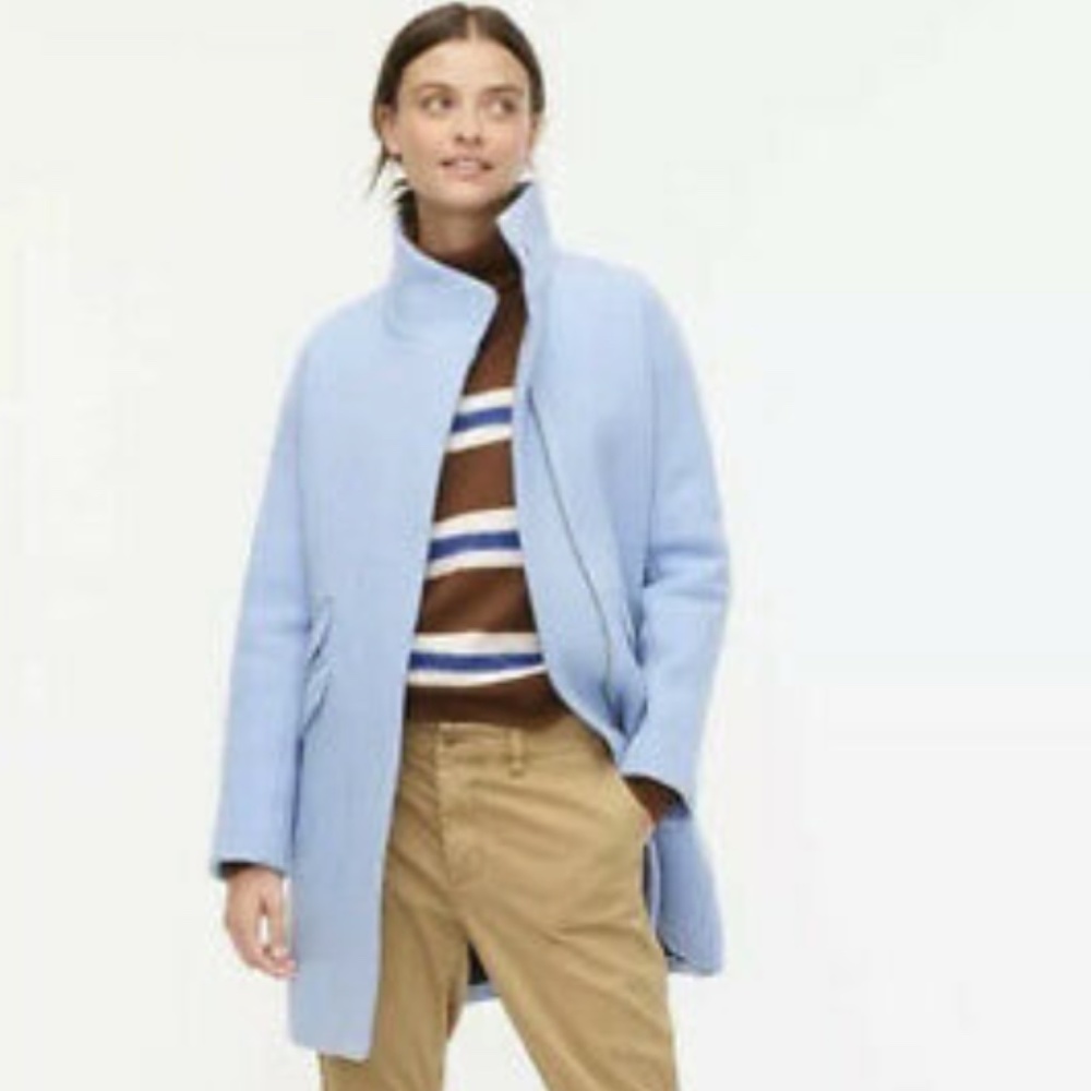 Jcrew Cocoon coat in Italian stadium-cloth wool